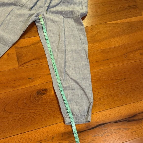 Athleta Women’s Retreat Linen Jogger Size | 16 Chambray Color - Picture 9 of 11